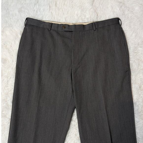 Brooks Brothers 1818 Madison Men’s Dress Pants W40 L32 Gray Wool Blend - Picture 10 of 12